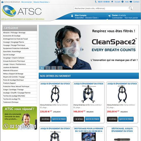 ATSC – Site E-Commerce de matériel professionnel interfacé avec Sage 100