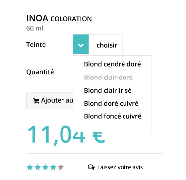 Articles à gamme